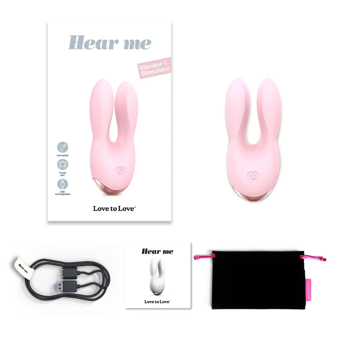 Hear Me Rechargeable Silicone Clitoral Stimulator By Love To Love