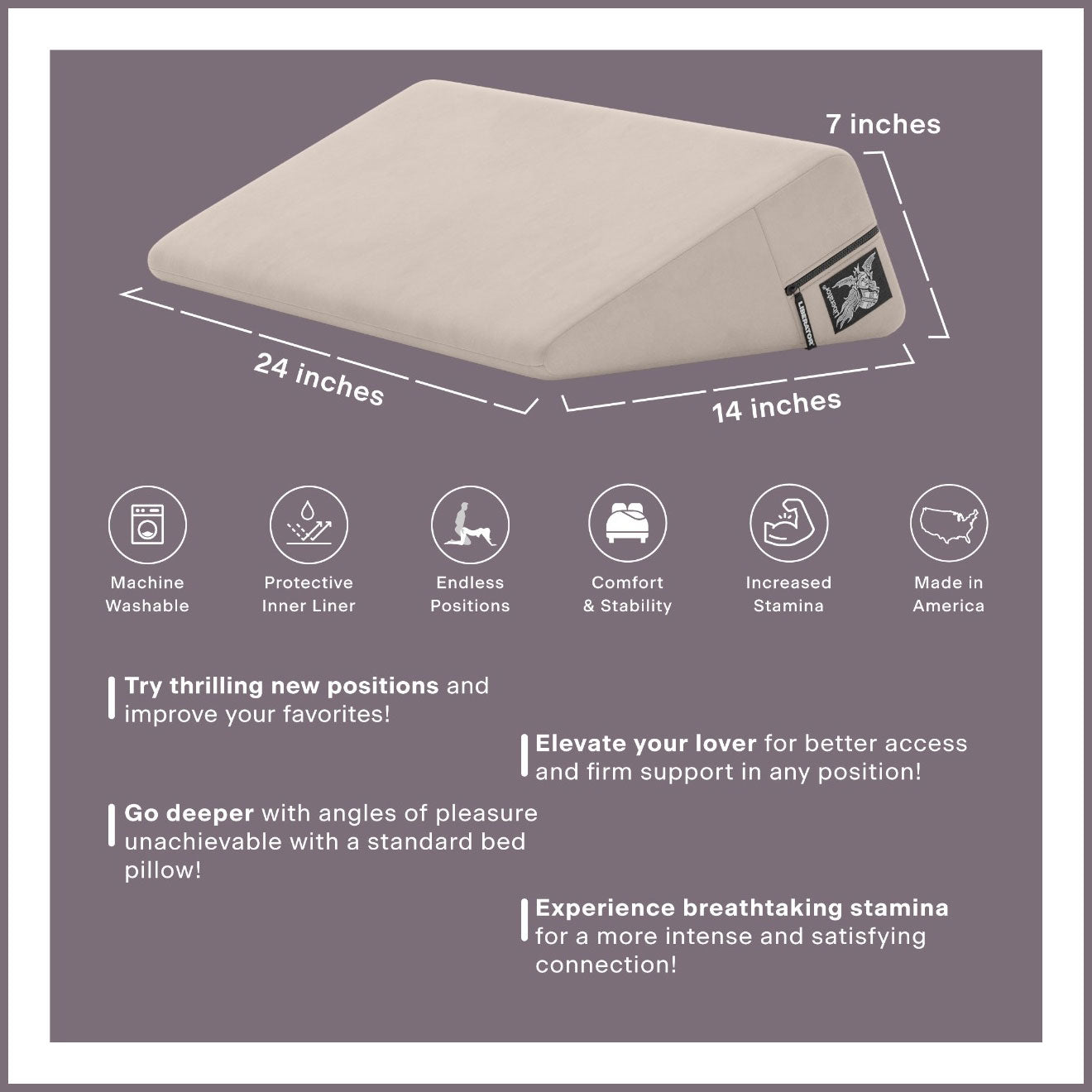 Liberator Wedge Sex Pillow - Features