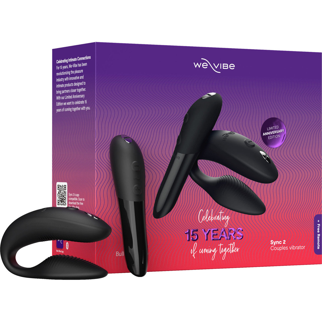 We-Vibe 15 Year Anniversary Collection Set With We-Vibe Sync 2 & We-Vibe Tango X