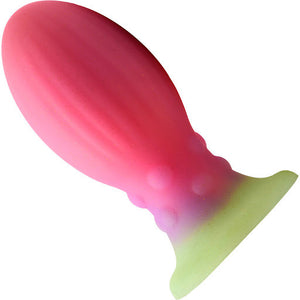 Xeno Egg Glow In The Dark Silicone Egg 5.25" Silicone Suction Cup Dildo By Creature Cocks - Large